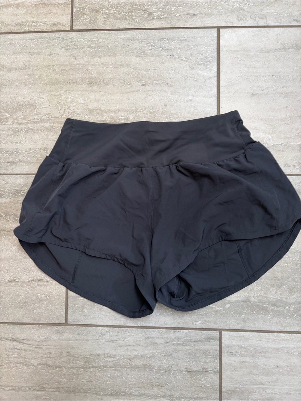 Women's Black Athletic Running Shorts